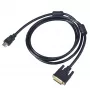 Akyga AK-AV-11 HDMI-DVI-D-kaapeli (24+1), 1,8 m, musta