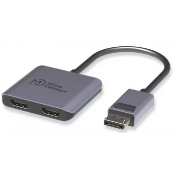 DisplayPort-jakaja MicroConnect MC-DP-2XDP — DisplayPort-2x-DisplayPort-signaalin monistin