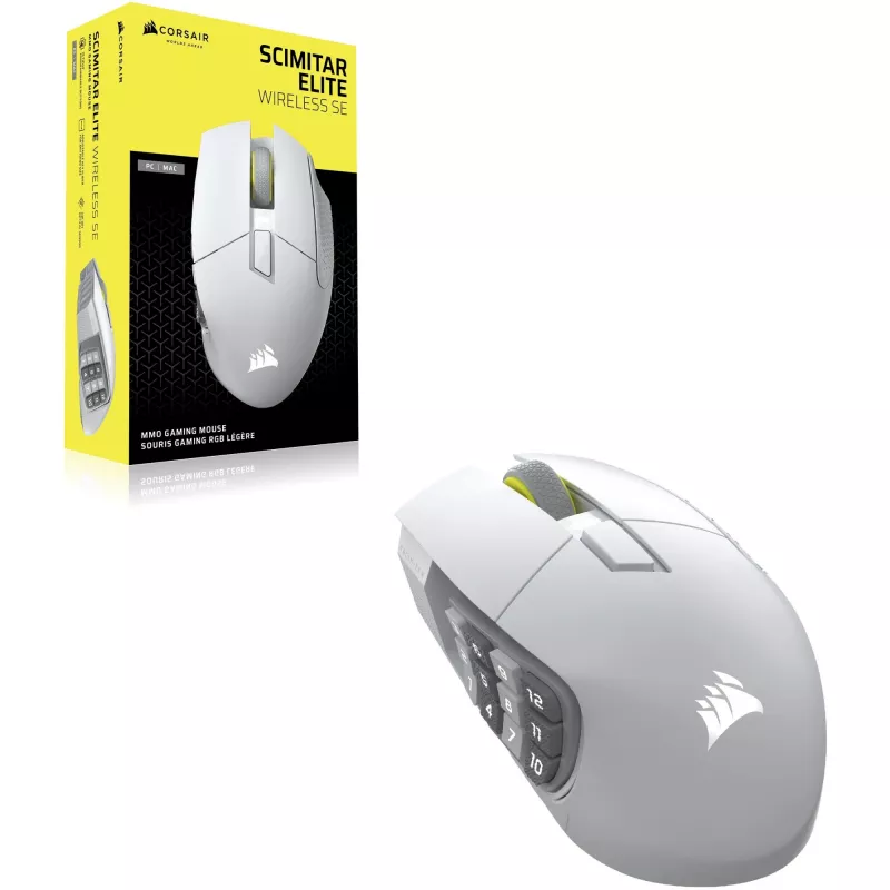 Corsair Scimitar Elite Wireless SE hiiri Gaming oikeakätinen RF Wireless Bluetooth 33000 DPI