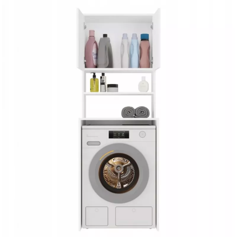 top e shop POLA MULTI pesuhuoneen kaappi pesukoneelle - valkoinen