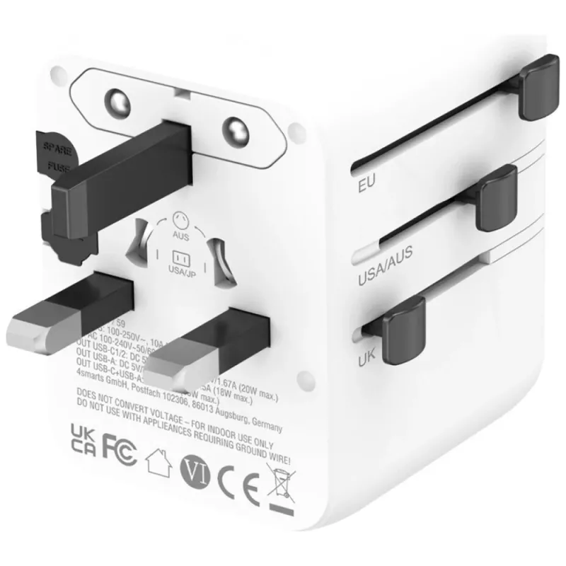 Matkasovitin 20W GaN Nomad 2xUSB-C + 1xA