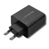 Virtalähde QOLTEC 51717 45W 20V 3A AC-laturi sisäkäyttöön älykellolle, musta