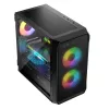 Tietokonekotelo Logic Concept Portos Mini ARGB Micro ATX musta