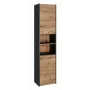 Kylpyhuoneen korkea kaappi top e shop S40 ANTRASIITTI/ARTISAN, vapaasti seisova, 400×300×1700 mm, 6 hyllytasoa, 2 ovea