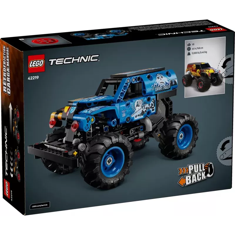 LEGO TECHNIC 42219 Monster Jam Grave Digger tuli ja jää