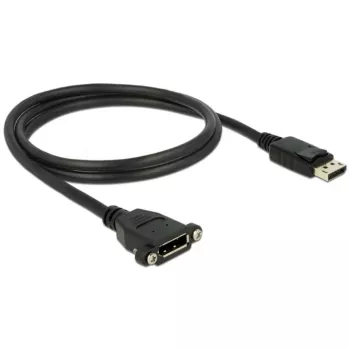 DisplayPort-kaapeli DeLOCK 85114 1 m uros-uros musta