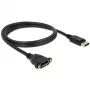 DisplayPort-kaapeli DeLOCK 85114 1 m uros-uros musta