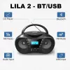 Radioplayer CD LILA2 USB/BT musta