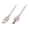 Assmann USB-liitäntäkaapeli, Type-A - B M/M, 3,0 m, USB 2.0 -yhteensopiva, UL, beige (AK-300102-030-E)
