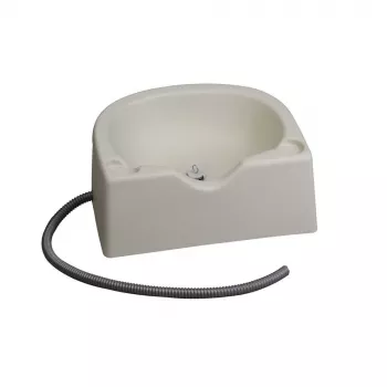 SUNDO 47080 kannettava hiustenpesuallas tyhjennysaukolla, valkoinen