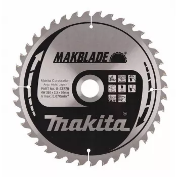 Makita MakBlade -pyörösahanterä 26 cm 1 kpl