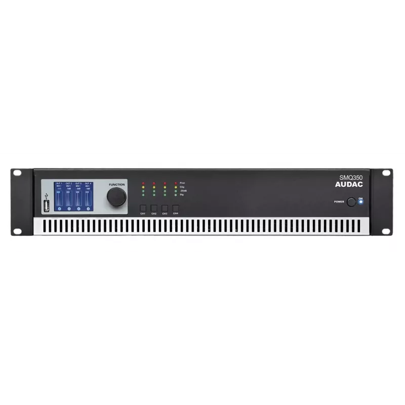 Audiovahvistin AUDAC SMQ350 Class D 0.05% THD 95 dB SNR