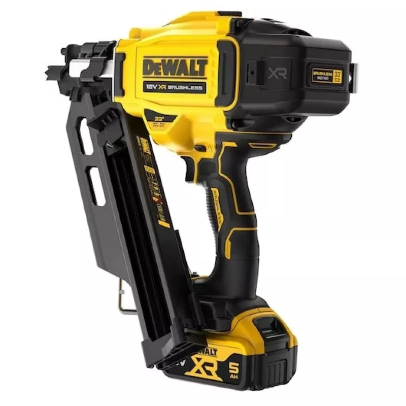 DeWalt DCN930P2 18V XR akkunaulain, 33°, 64-90 mm, 2x 5,0 Ah