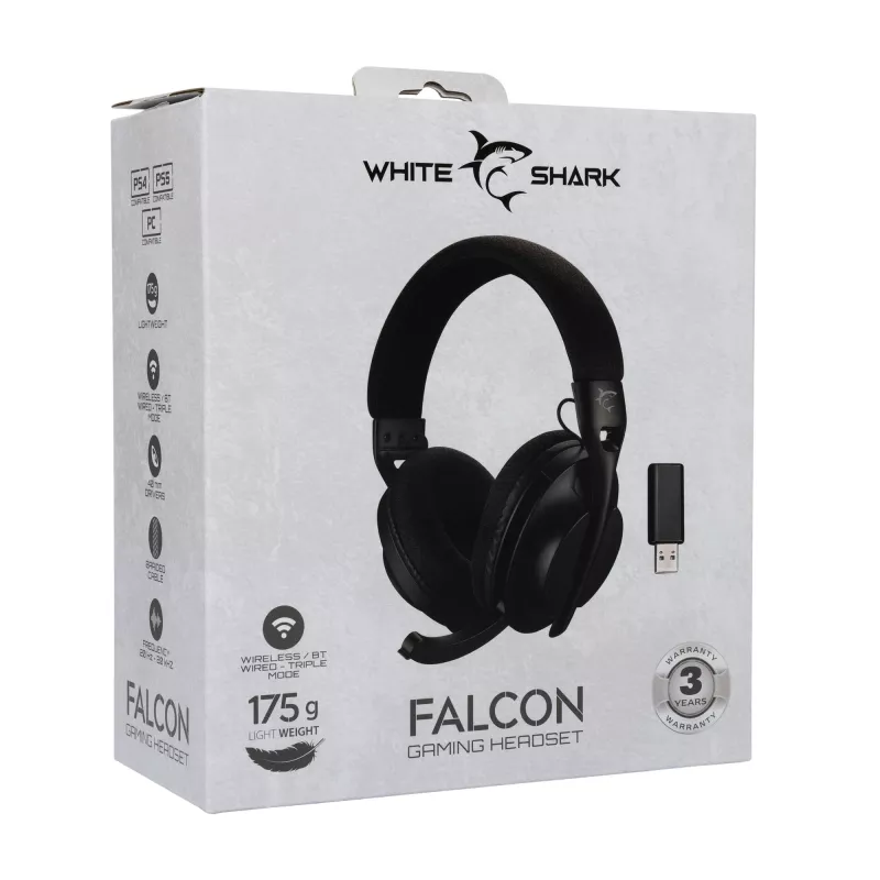 Kuulokkeet White Shark WGH-2441 Falcon musta