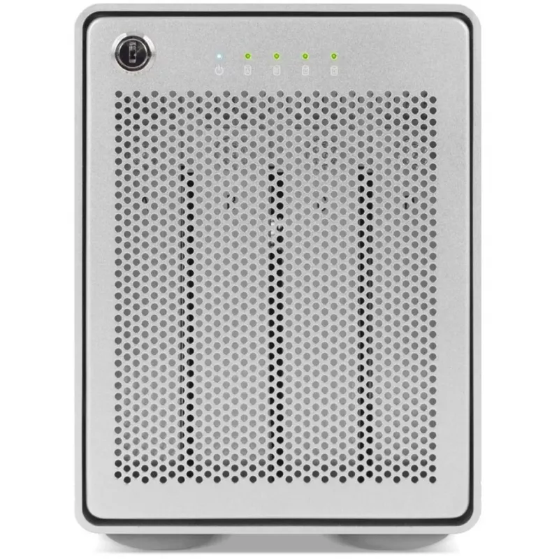 Mercury Elite Pro Quad, levykotelo hopea, USB 3.2 Gen 2, RAID-valmis