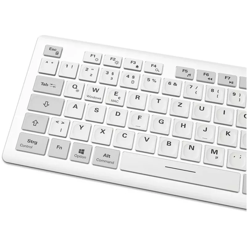 Sharkoon OfficePal K30W valkoinen DE-asettelu Rubberdome