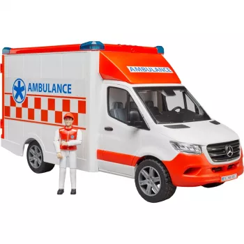 Bruder 1/16 Mercedes-Benz Sprinter ambulanssi kuljettajalla