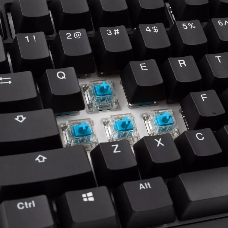 Ducky Tinker 75 pelinäppäimistö, RGB, musta - MX-Blue (ANSI)