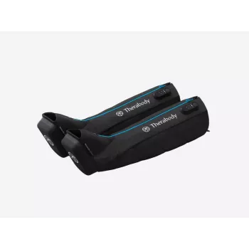 Jalkahierontalaite Therabody RecoveryAir musta — kompressiohieronta, 4 ohjelmaa, Bluetooth, 240 min akunkesto