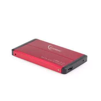 Gembird EE2-U3S-2-R - kiintolevy - SATA - 6,35 cm (2.5) - 3.0 - punainen - alumiini (EE2-U3S-2-R)