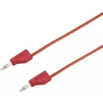VOLTCRAFT mittausjohto [pistoke 4 mm - pistoke 4 mm] 2 m punainen MSB-300 (MSB-300-2-Rot)