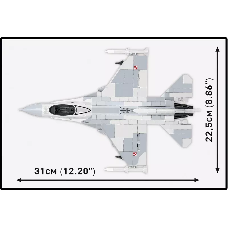 Rakennussarja Cobi F-16C Fighting Falcon – 463 osaa, mallirakennussarja mittakaavassa