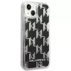 Karl Lagerfeld KLHCP14MLMNMK iPhone 14 Plus 6.7 kova kuori musta / musta Liquid Glitter Monogram