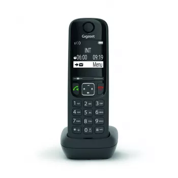 Analoginen/DECT-puhelin Gigaset AS690HX langaton luuri numeronäyttö musta