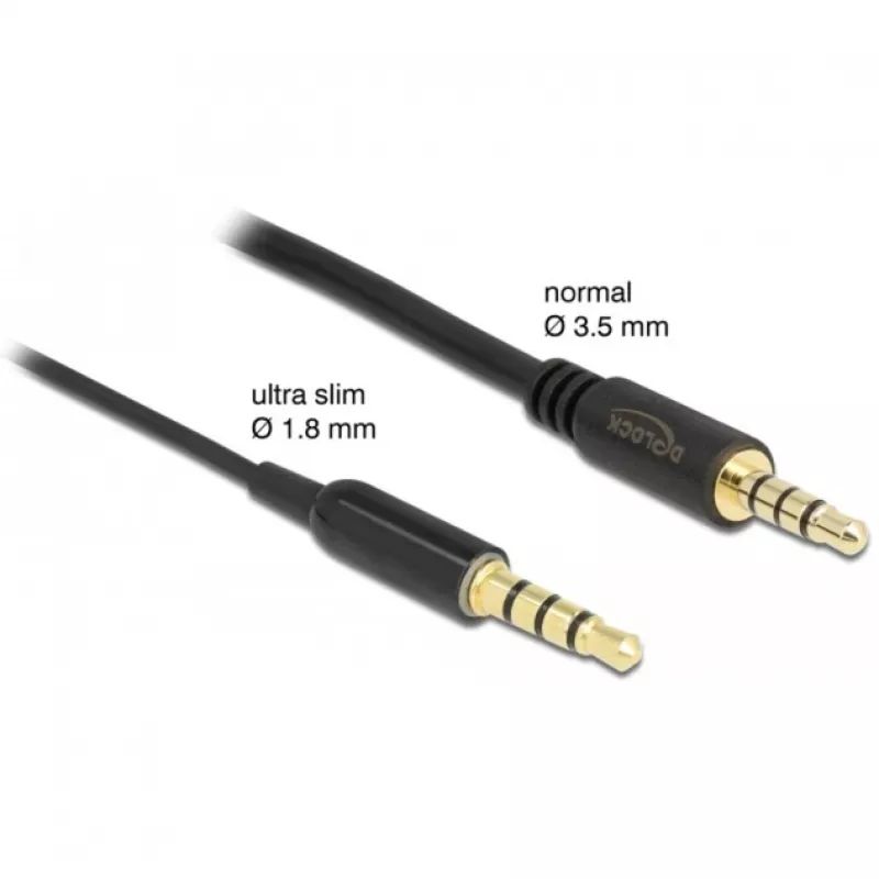 Audiokaapeli DeLOCK 66075 0,5 m 3,5 mm musta