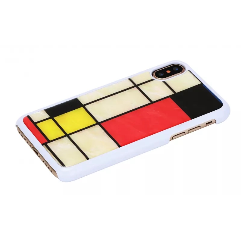 iKins Mondrian suojakuori iPhone XS/X, valkoinen, K1624H