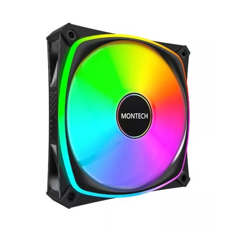 MONTECH AX120 PRO musta 120mm ARGB 3 kpl:n pakkaus