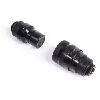 Jääpuikko pikaliitinpari G1/4 AG - Deep Black (musta (matta))