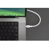 HYPER HyperJuice 240W silikoni USB-C - USB-C-kaapeli (0,9 m/1 m) - valkoinen