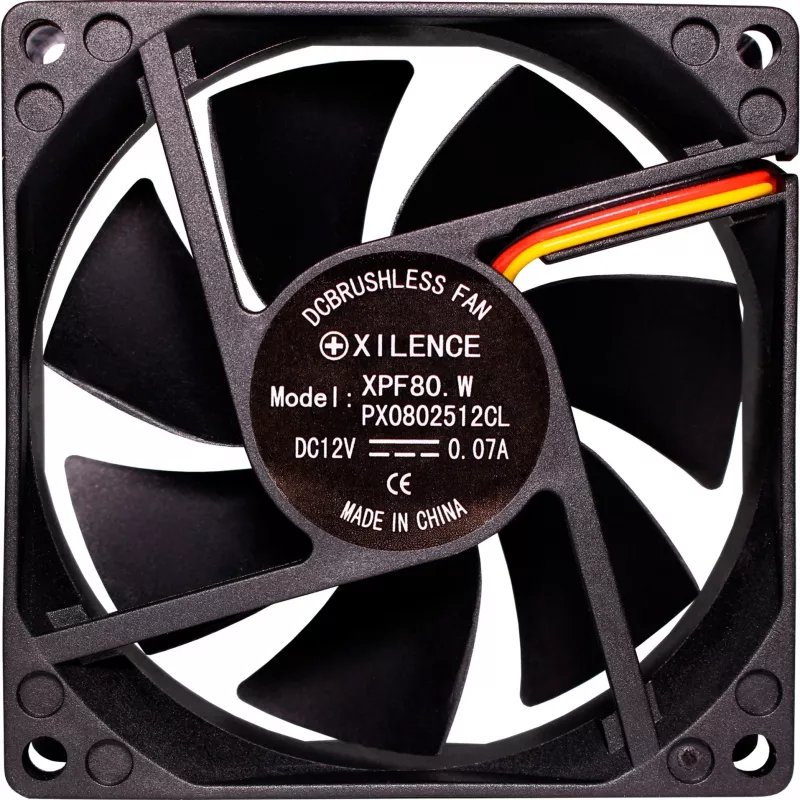 Xilence XF034 80 mm musta kotelotuuletin