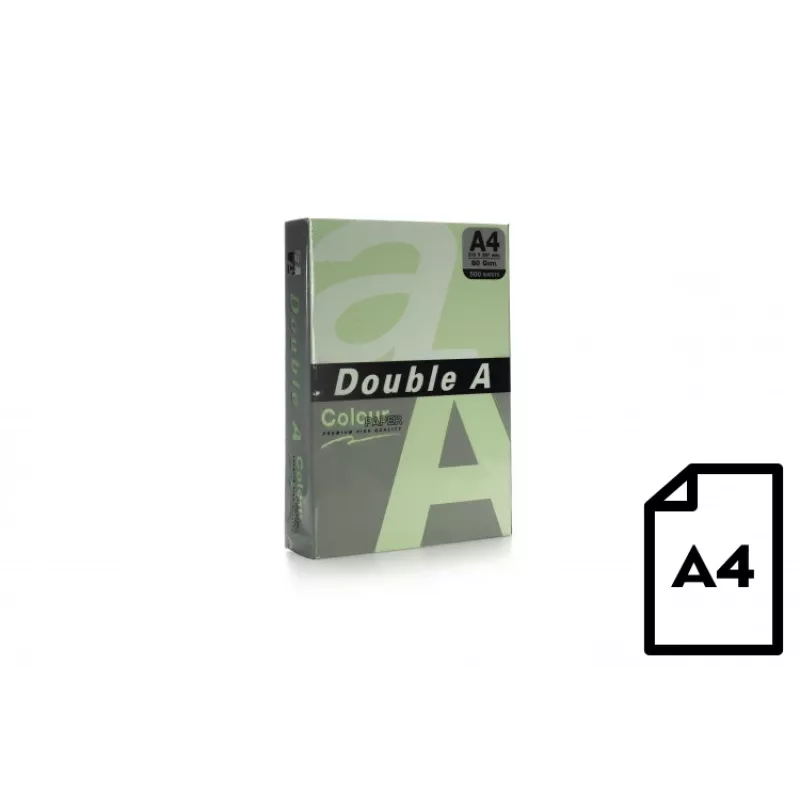 Väripaperi Double A, 80 g, A4, 500 arkkia, Lagoon