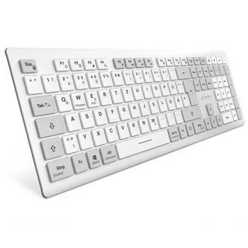Sharkoon OfficePal K30W valkoinen DE-asettelu Rubberdome