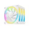 DeepCool FL12R WH 3-in-1 Reverse 120 mm kotelotuulettimet, 3 kpl, 500-2150 r/min, 93,45 m³/h, nestedynaaminen laakeri, 4-nastainen PWM, 33,9 dB, valkoiset