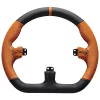 Sim-racing-ratti Asetek SimSports GT Rim Closed D nahka oranssi