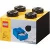 LEGO työpöytälaatikko 4, säilytyslaatikko musta, nupit