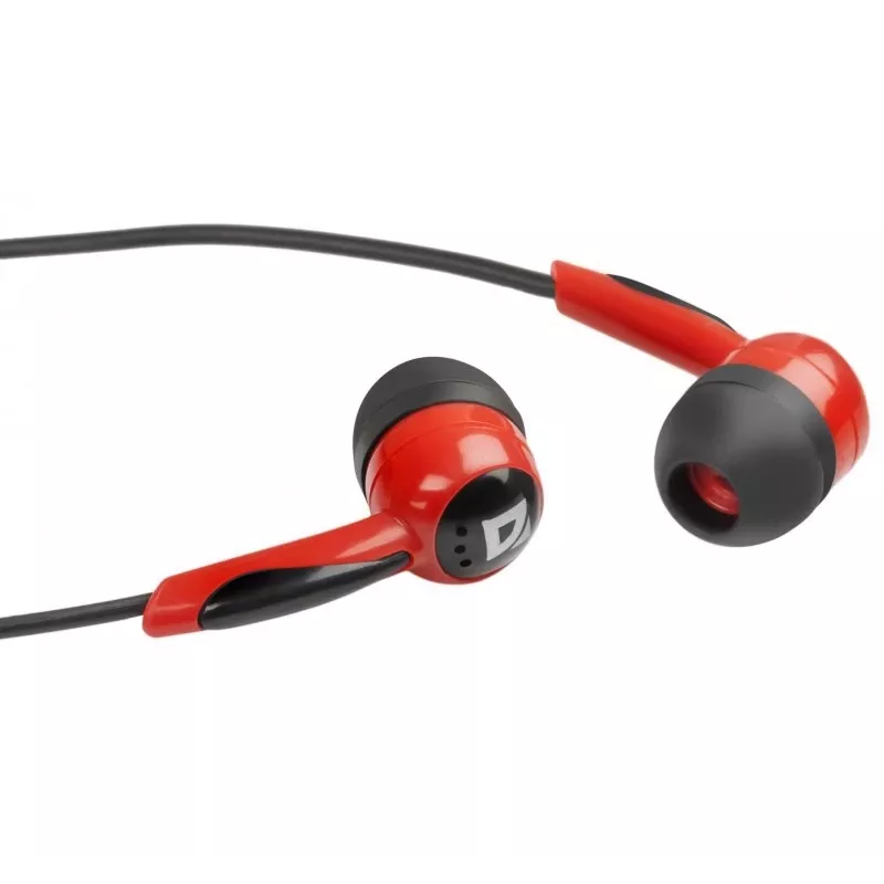 Kuulokkeet Defender BASIC 604 musta-punainen