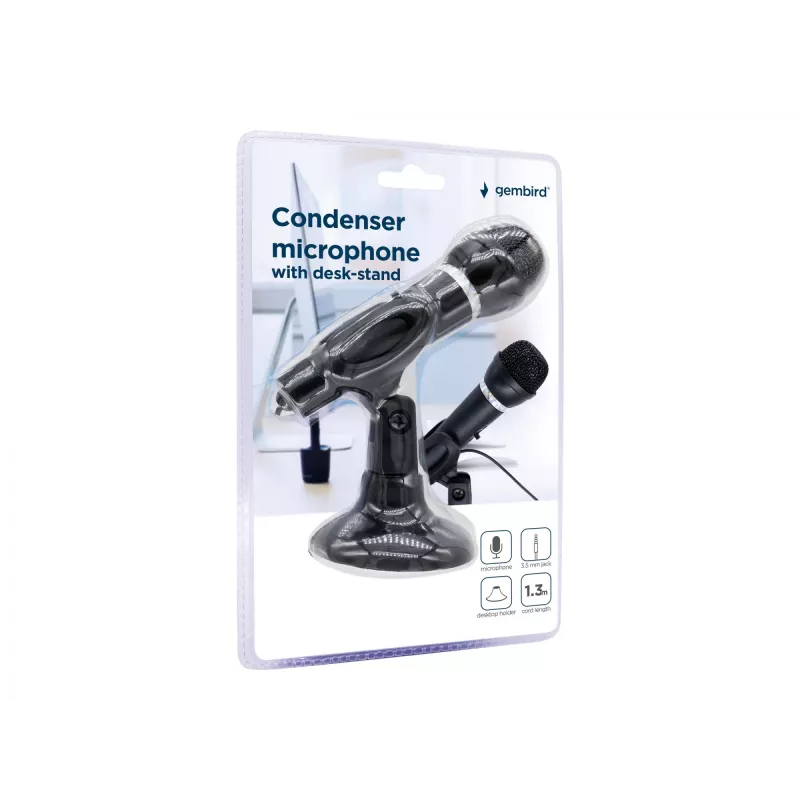 Mikrofoni kondensaattori/pöytäteline MIC-D-04 GEMBIRD