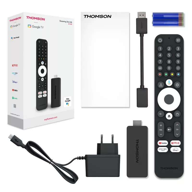 TV-sarjan lisävaruste tikku Google TV 4K/145 Thomson