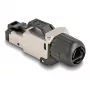 DeLOCK 86017 kaapeliliitin RJ45/LSA musta hopea uros