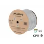 Lanberg LCUF6L-11CU-0305-S U/FTP Cat6a -verkkokaapeli 305 m, umpikupari, LSZH, CPR, 500 MHz, Fluke-testattu, harmaa