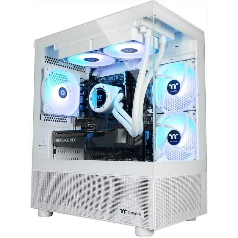 Thermaltake FTW V170A 5060Ti Snow valkoinen/läpinäkyvä Windows 11 Home
