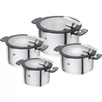 ZWILLING SIMPLIFY 66870-004-0 kattilasarja ruostumaton teräs 4 kpl hopea musta
