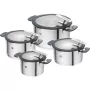 ZWILLING SIMPLIFY 66870-004-0 kattilasarja ruostumaton teräs 4 kpl hopea musta