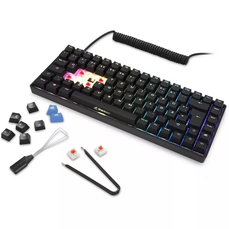 Sharkoon SKILLER SGK50 S3 -näppäimistö pelikäyttöön USB QWERTZ saksa musta