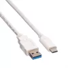 VALUE - USB-kaapeli - USB 3.0 (uros) - USB Type-C (uros) - 5 V - 900 mA - 50 cm - valkoinen (11.99.9010)