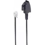 Puhelinkaapeli ShiverPeaks BS70000-3 3 m musta TAE F RJ-11